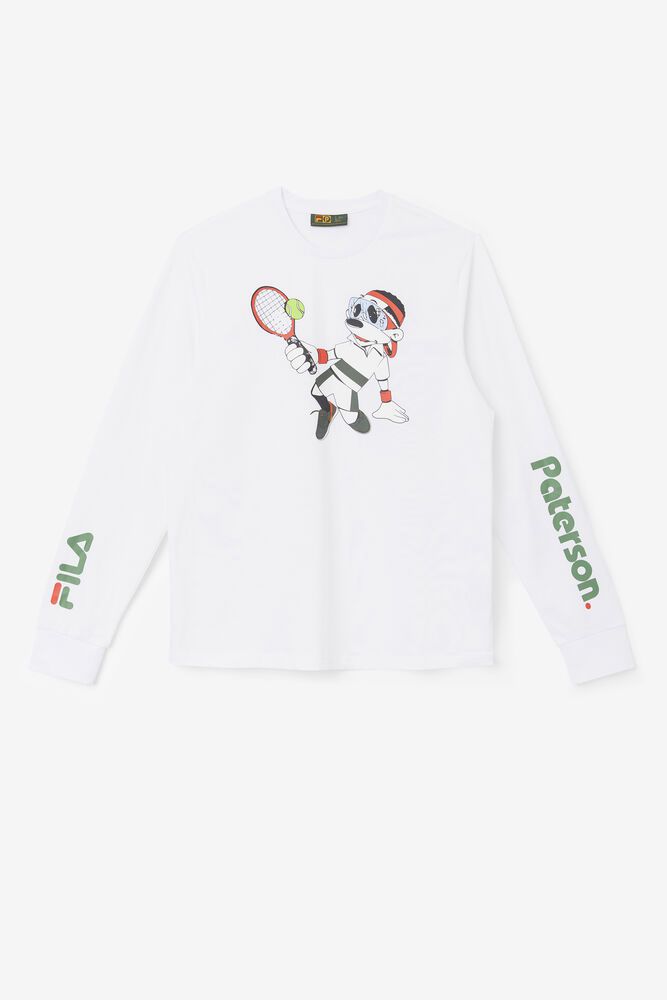 Fila T-Shirt X Paterson Long Sleeve Mens White - India RQC-938267